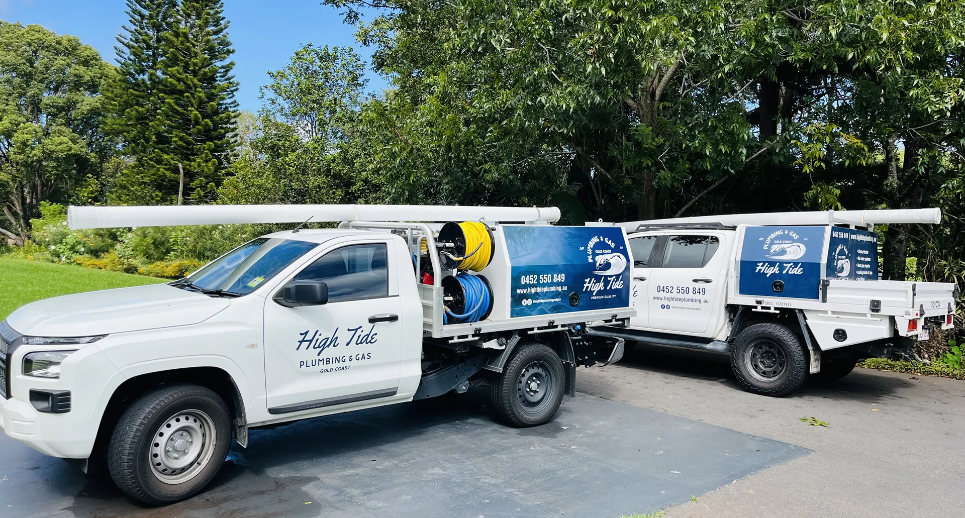 hightide plumbing service vehicle